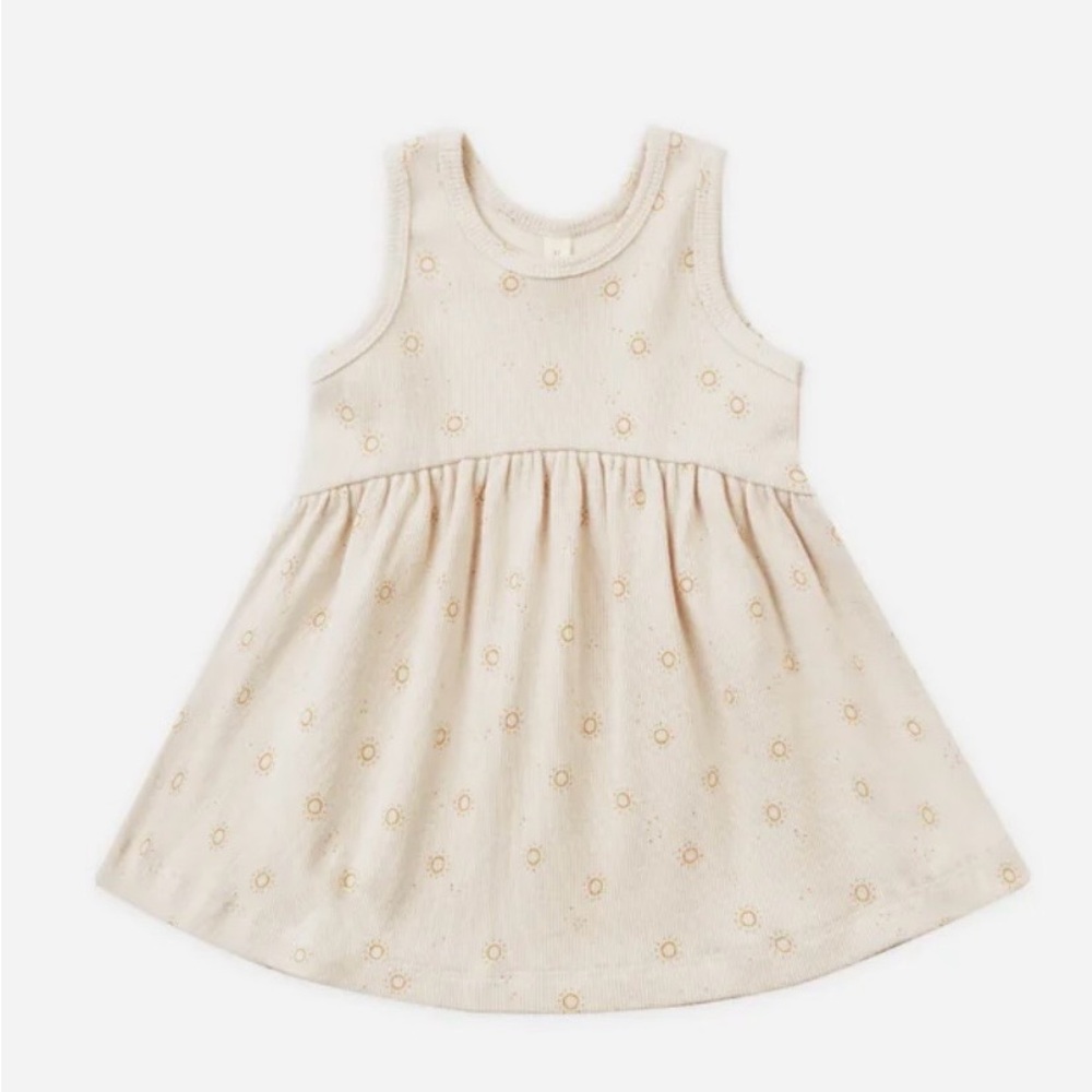 Quincy Mae Cream sleeveless suns dress - 18-24mo - nwt